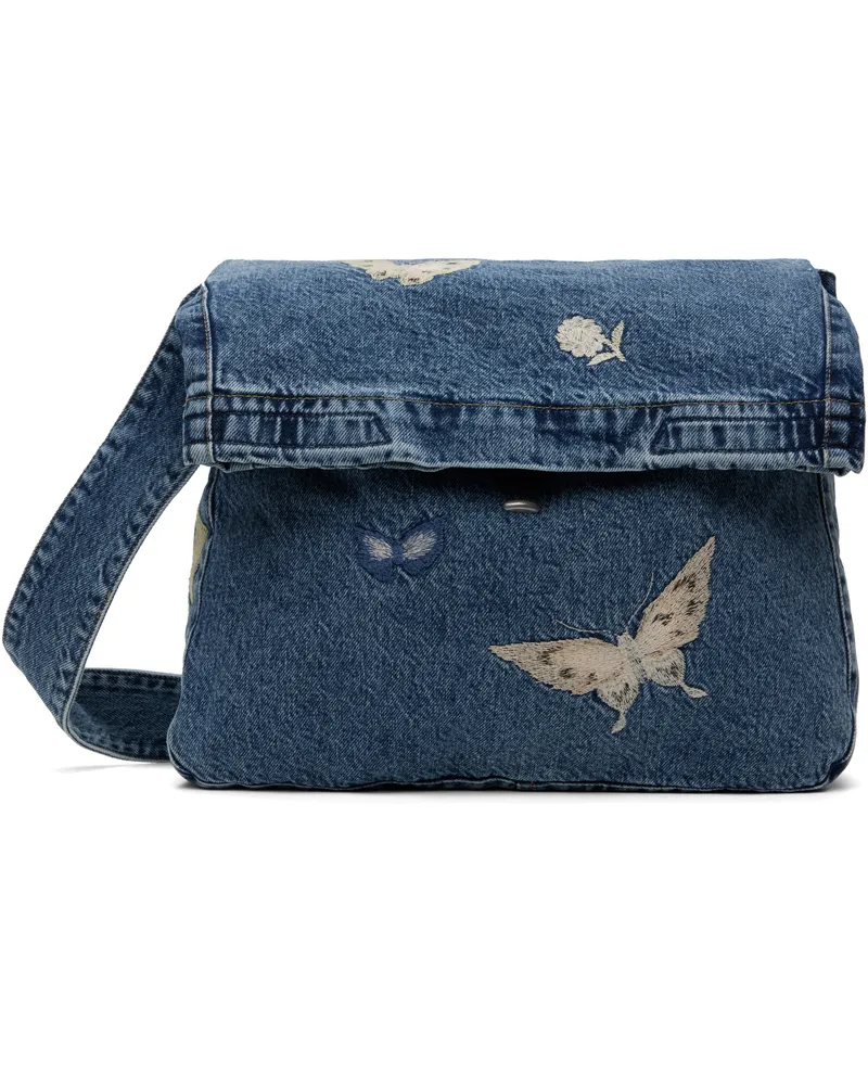 Our Legacy Blue Sling Bag Indigo