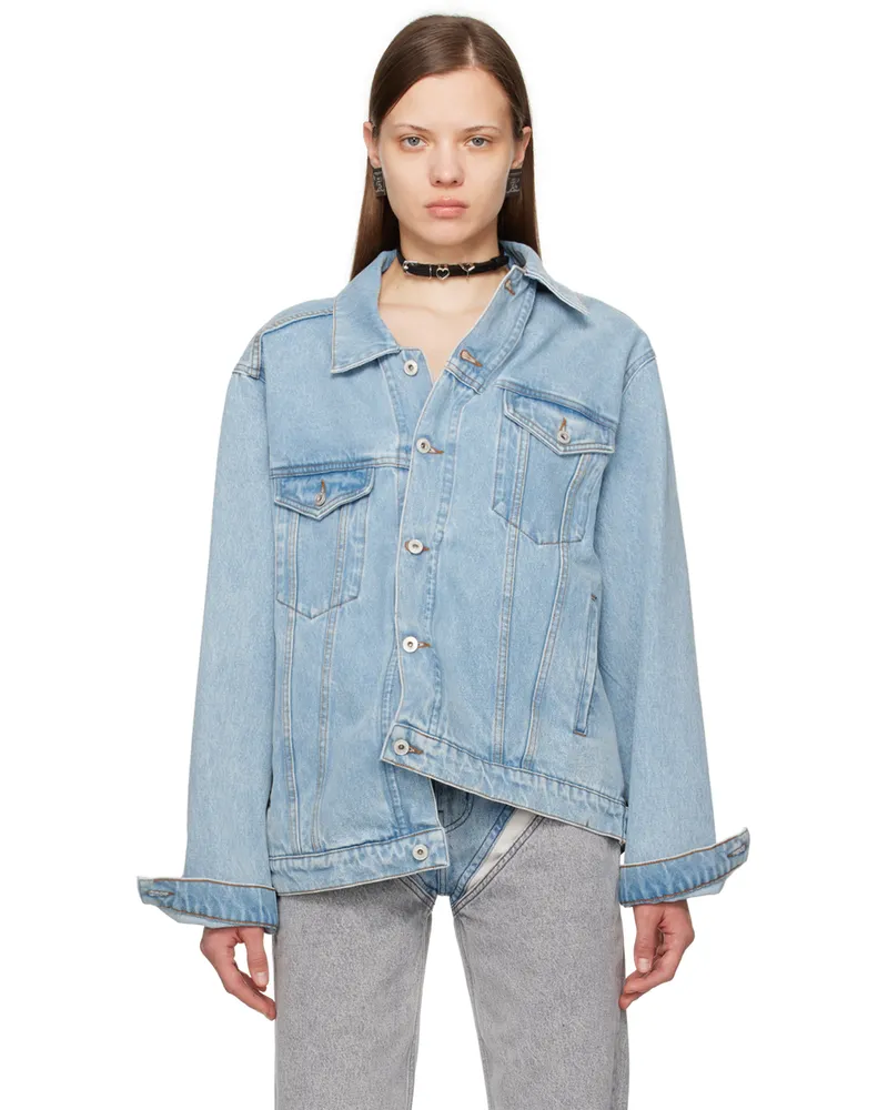 Y/PROJECT Blue Wire Denim Jacket Ice