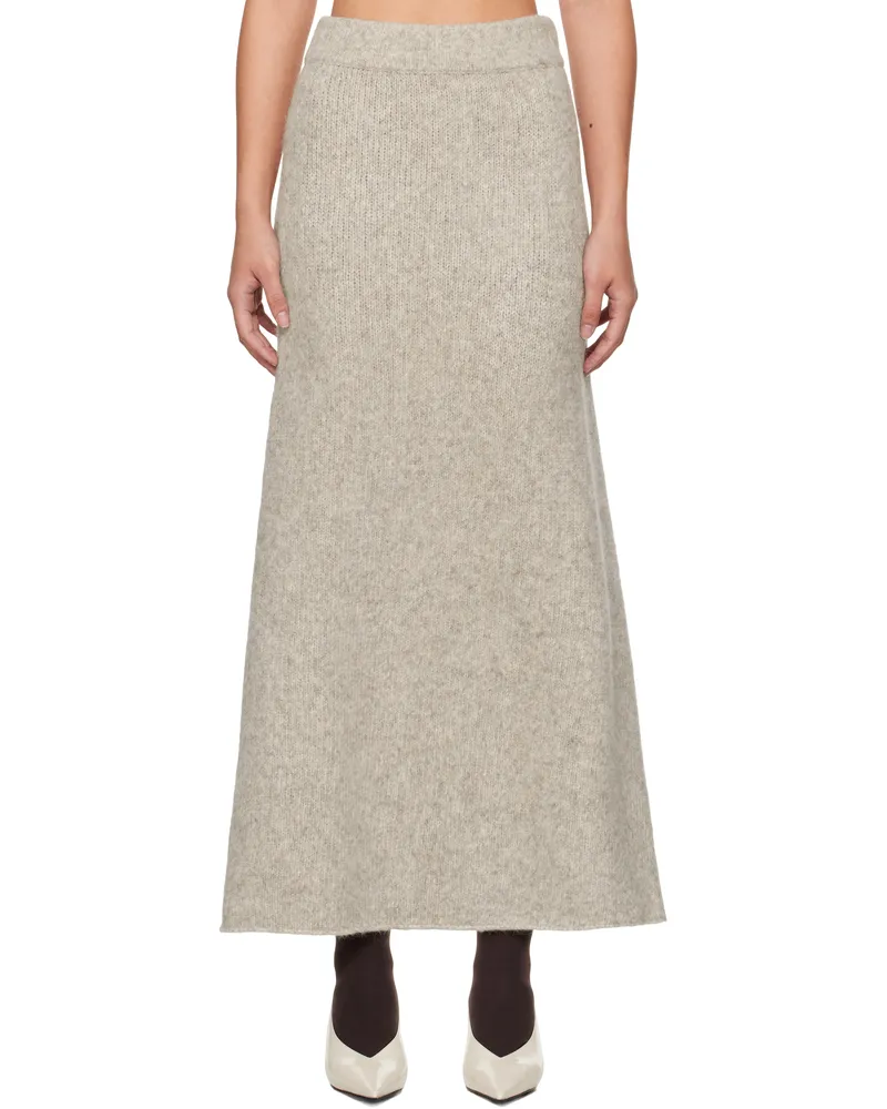 Lauren Manoogian Gray Loft Maxi Skirt P01