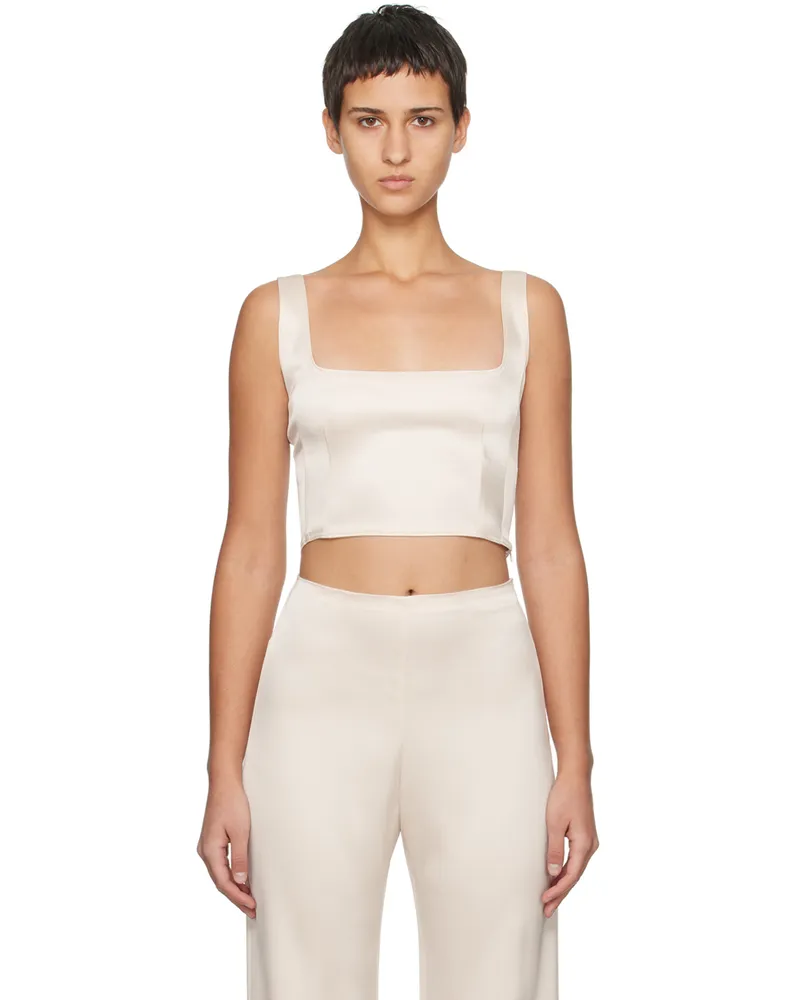 Paris Georgia Off-White Marnie Tank Top Pearl