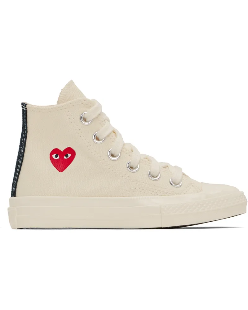 Comme des Garçons Kids Beige Converse Edition Chuck 70 High Top Sneakers 2