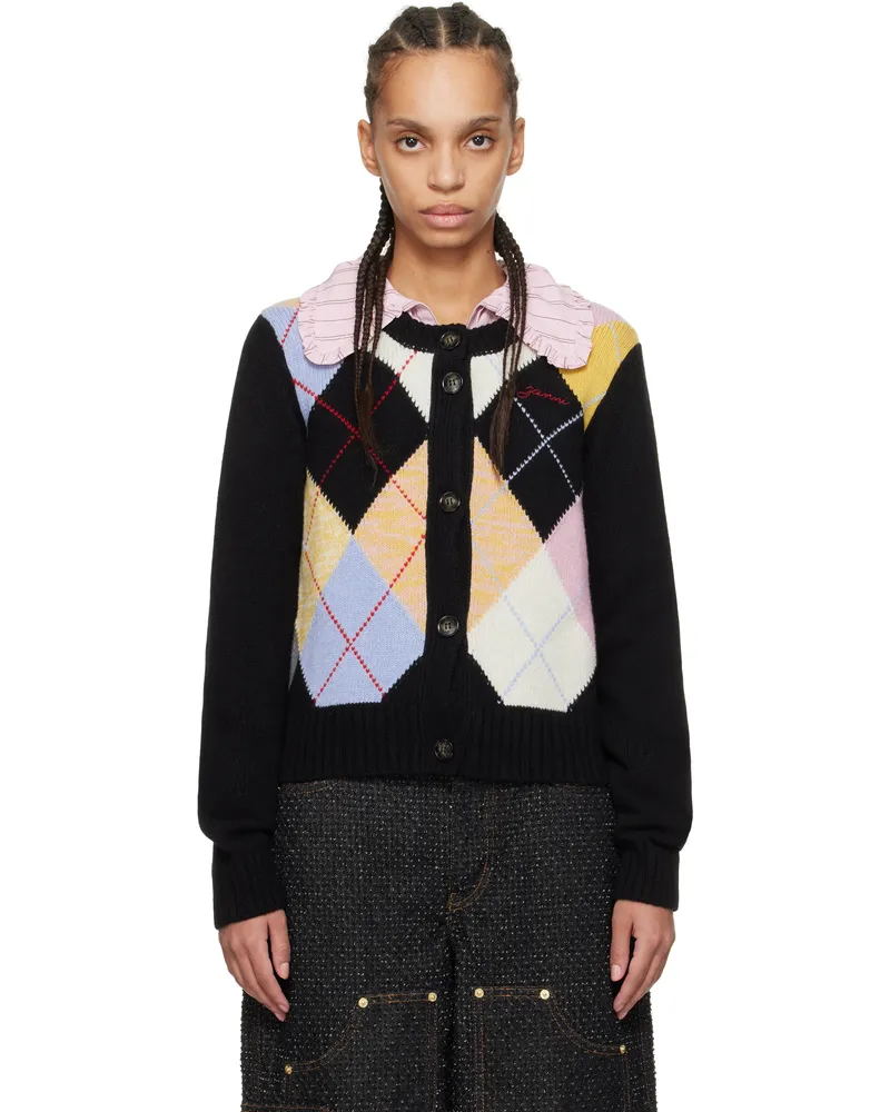 Ganni Multicolor Harlequin Cardigan 999