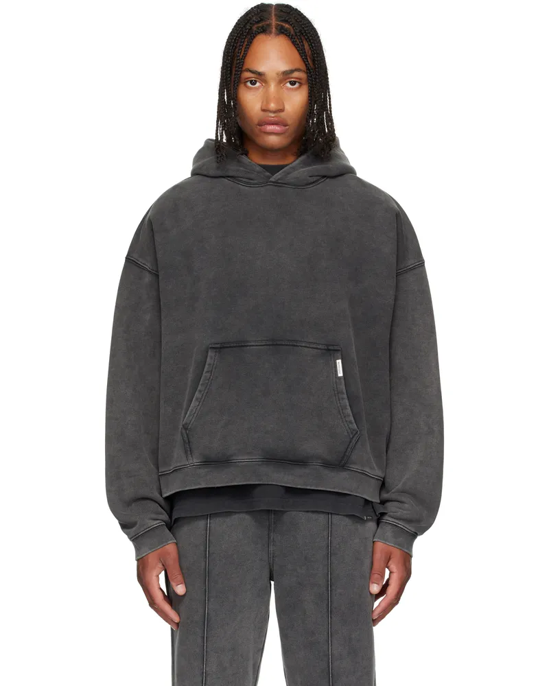 REPRESENT Gray Initial Boxy Hoodie Vintage