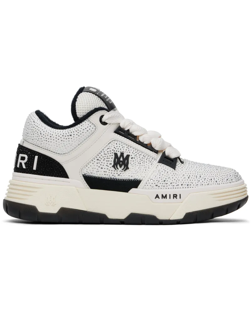 Amiri White & Black Crystal MA-1 Sneakers Black