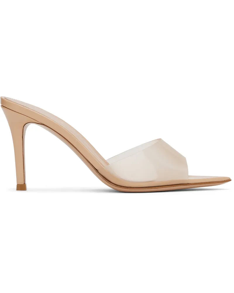 Gianvito Rossi Beige Elle 85 Heeled Sandals Nude+nude