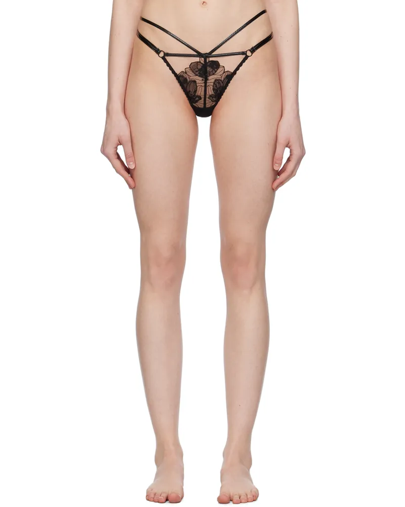 Agent Provocateur Black Litzia Thong 001000