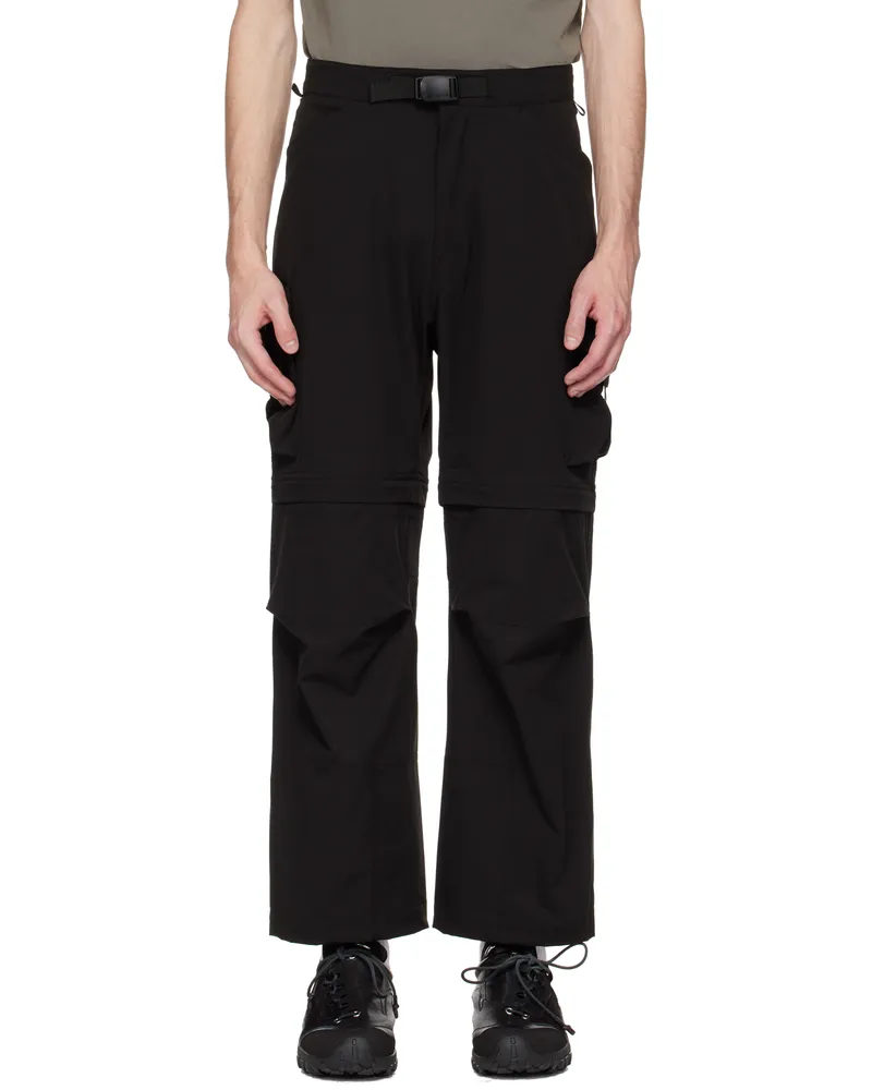 Snow Peak Black Toned Trout Edition Convertible Cargo Pants Black