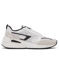 Diesel White & Black S-Serendipity Sport Sneakers H1527