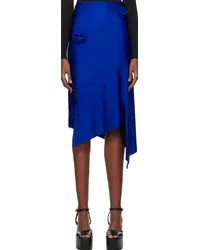 COPERNI Blue Flower Midi Skirt Blue