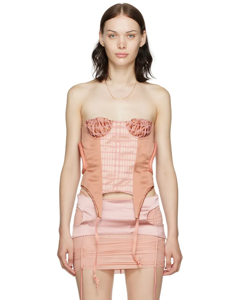 ORIENS SSENSE Exclusive Pink Eros Corset Peach
