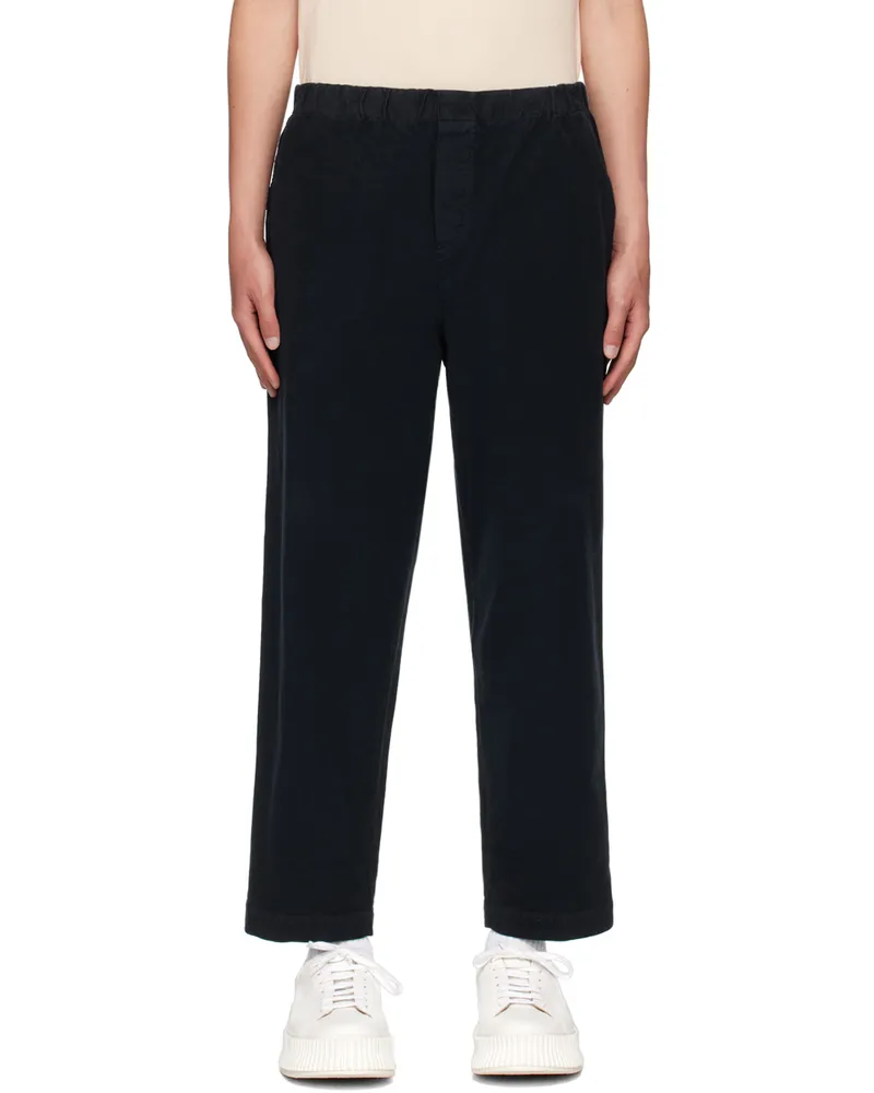 BARENA Navy Cordier Trousers Navy