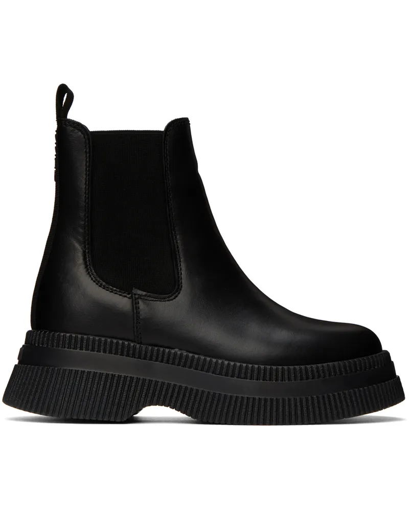 Ganni Black Creepers Chelsea Boots 099