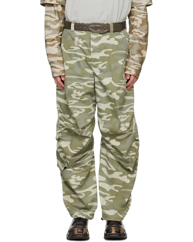Diesel Khaki P-Arne-B Cargo Pants 5fq