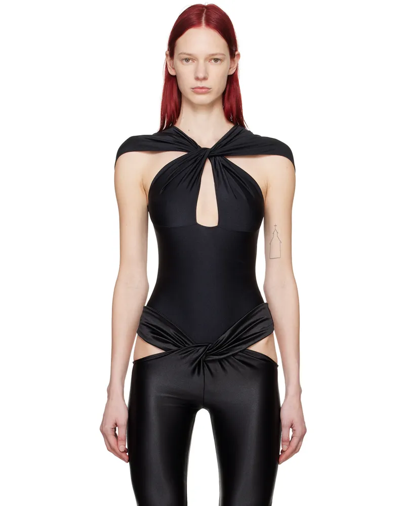 COPERNI Black Twisted Bodysuit Black