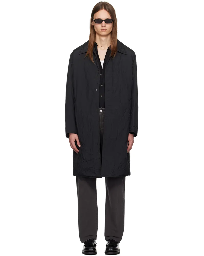 Our Legacy Black Blithe Coat Shining