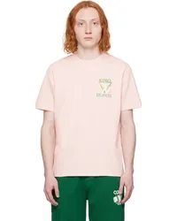 Casablanca Paris SSENSE Exclusive Pink Tennis Club Icon T-Shirt Pink