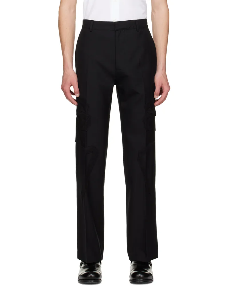 STEFAN COOKE Black Bows Trousers Black