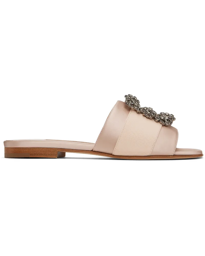 Manolo Blahnik Beige Martamod Sandals 2504