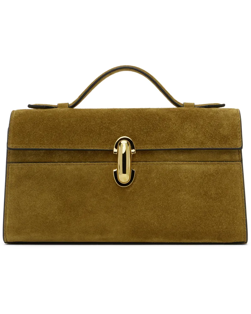 SAVETTE Brown Symmetry Pochette Bag 212