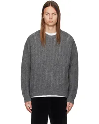 SOLID HOMME Gray Crewneck Sweater 612g