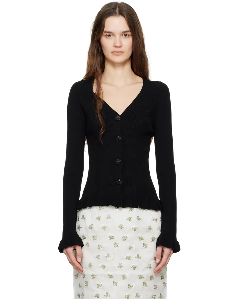 Cecilie Bahnsen Black Cassia Cardigan Black