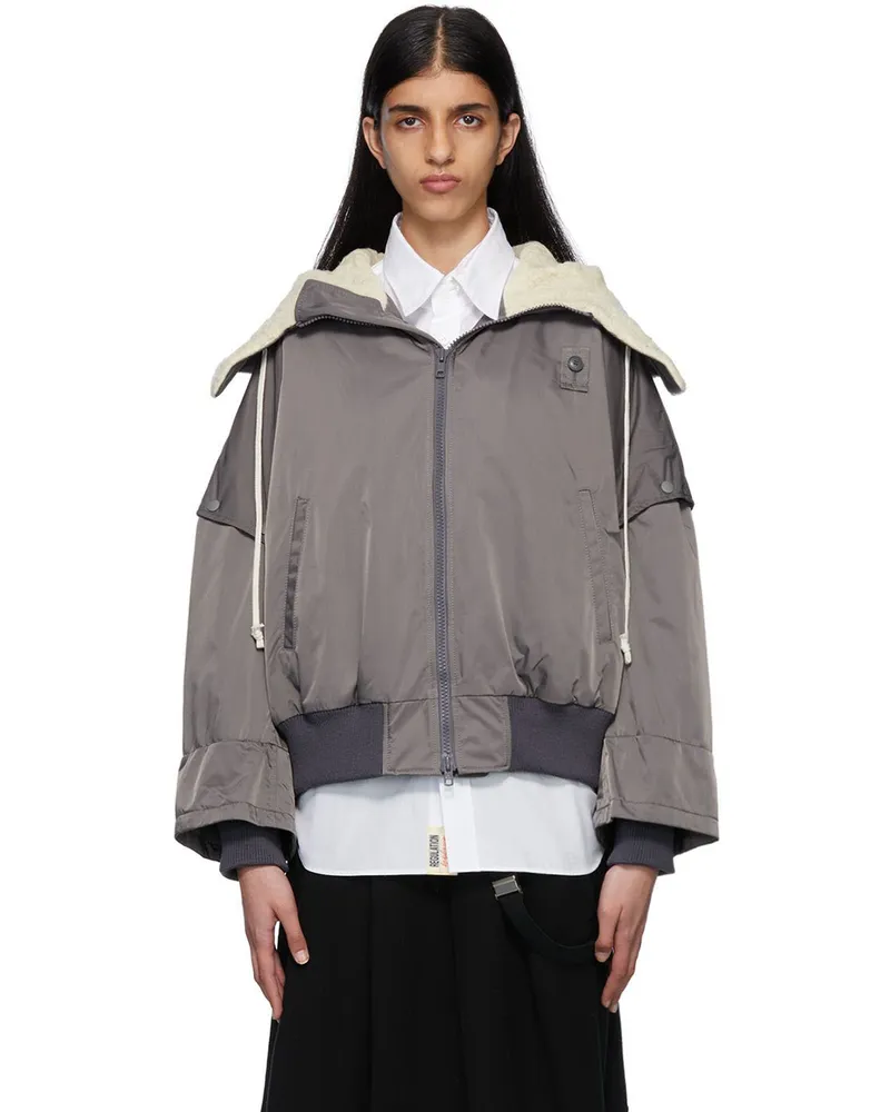 Yohji Yamamoto Gray Detachable Sleeves Jacket 1