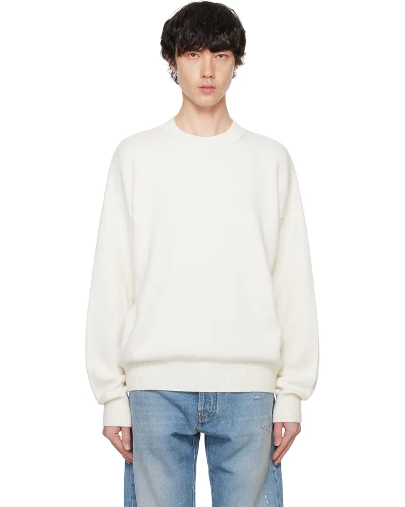 Palm Angels White Monogram Series Sweater Off