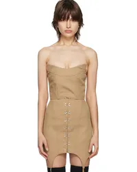 Dion Lee Khaki Convex Bustier Khaki