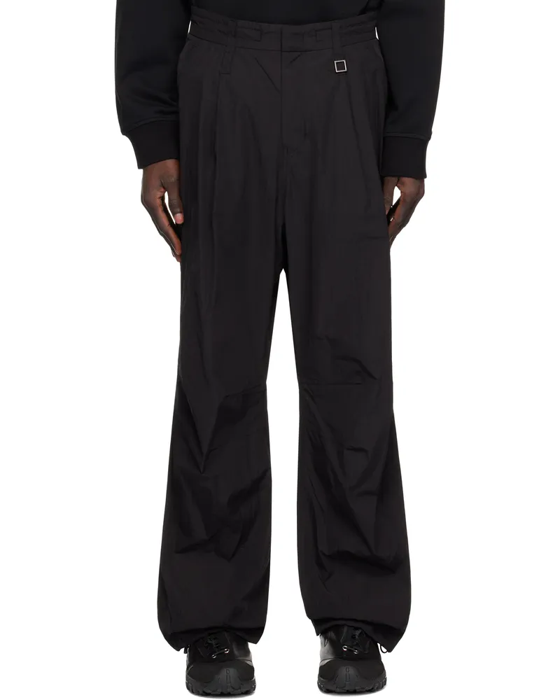Wooyoungmi Black Wide Carpenter Trousers 977b