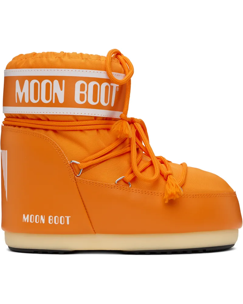 Moon Boot Orange Icon Low Nylon Boots C001
