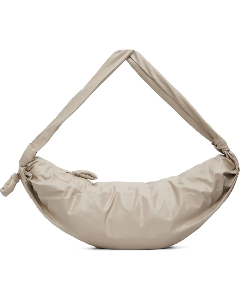 Christophe Lemaire Taupe Large Soft Croissant Bag Bg218