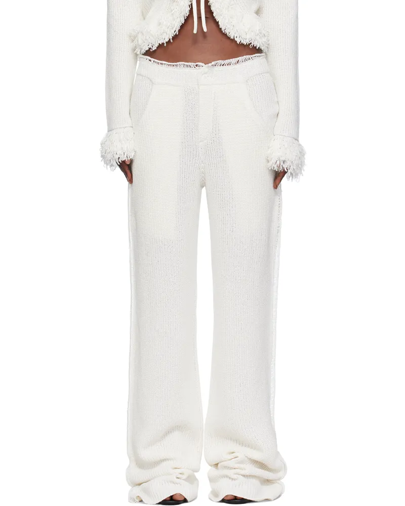Aya Muse White Mello Trousers Milk