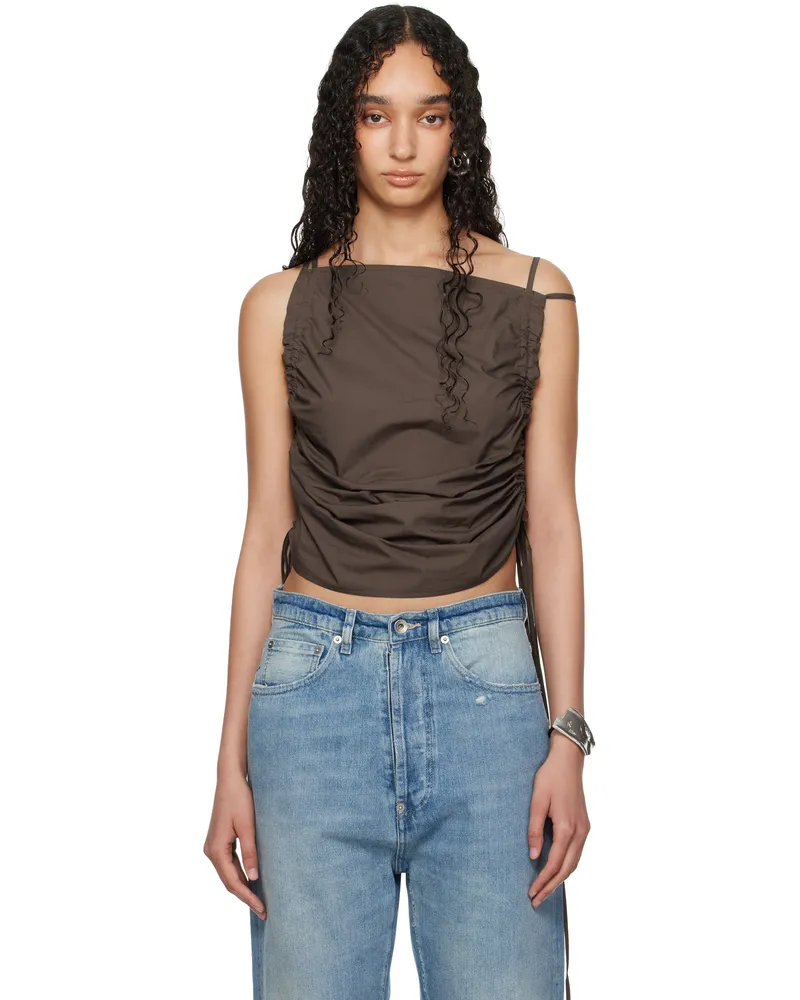 Baserange SSENSE Exclusive Brown Pictorial Top Mara