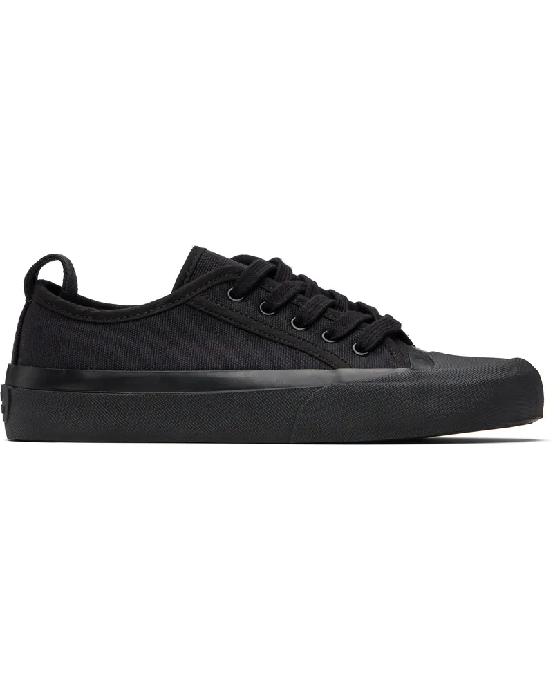 Studio Nicholson Navy Byrd Canvas Sneakers Darkest