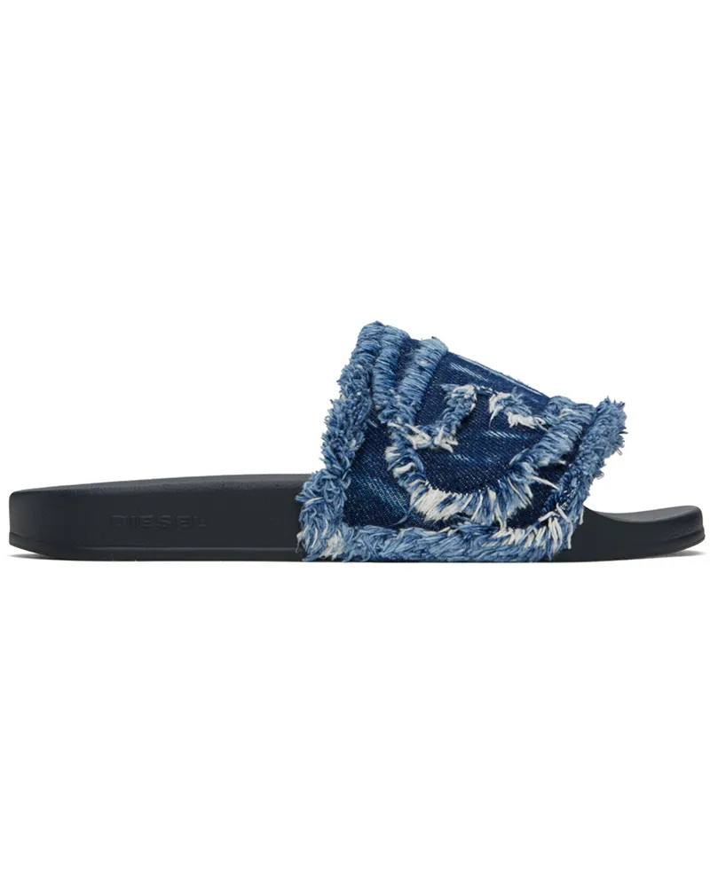 Diesel Blue Sa-Slide D Denim Slides H4187