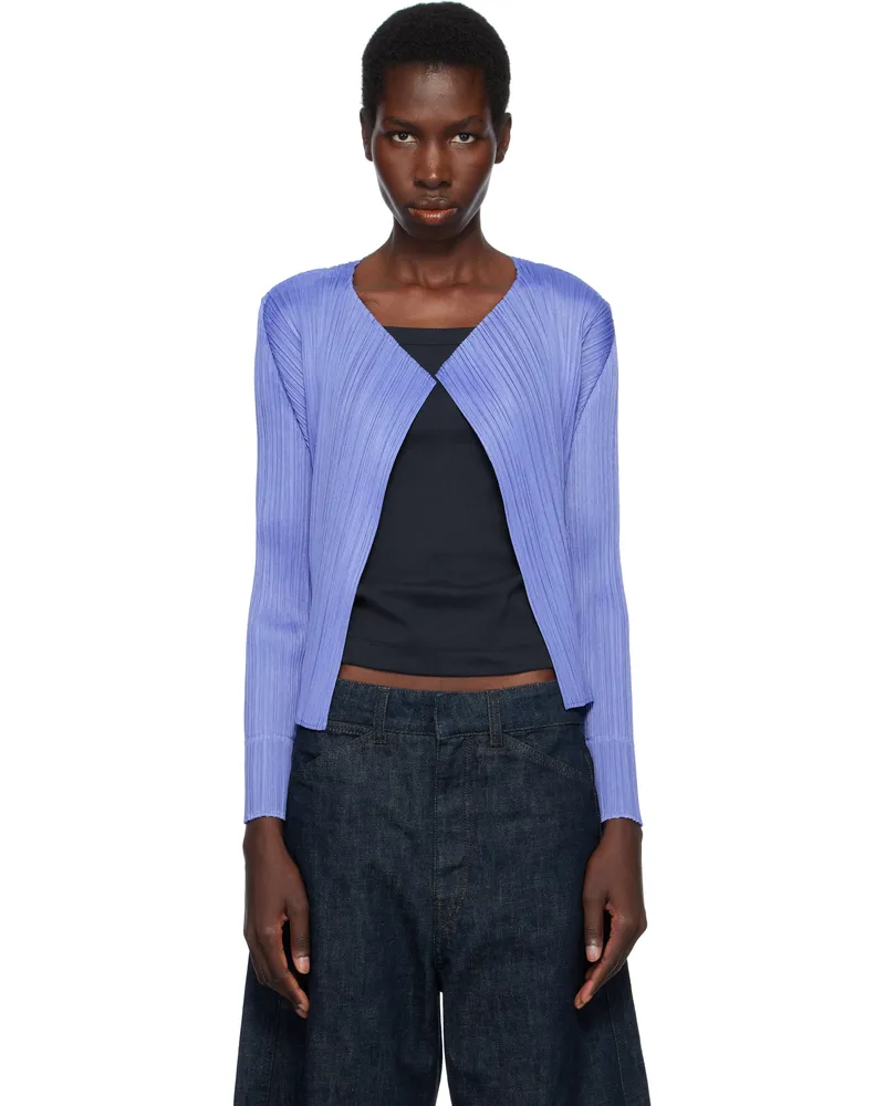 Issey Miyake Blue Monthly Colors March Cardigan 74