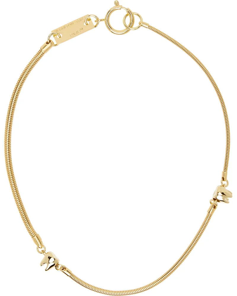 In Gold We Trust Paris SSENSE Exclusive Gold Full Serpentine Necklace Gold