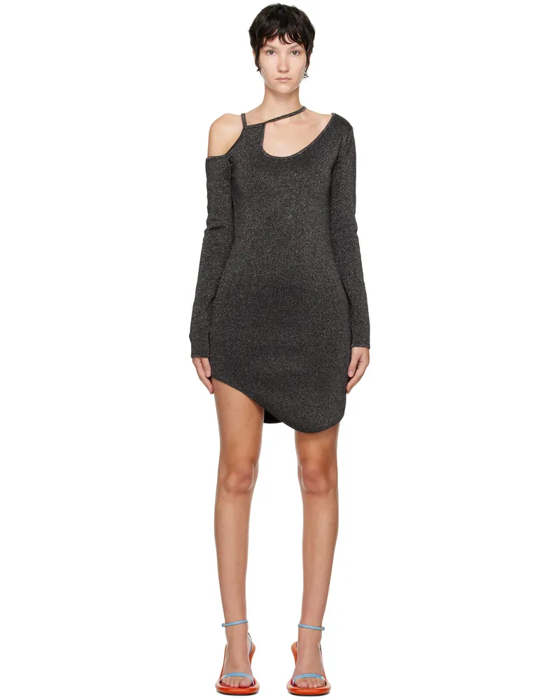 J.W.Anderson Black Asymmetric Short Dress 975