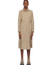 Max Mara Brown Monia Midi Dress Sand