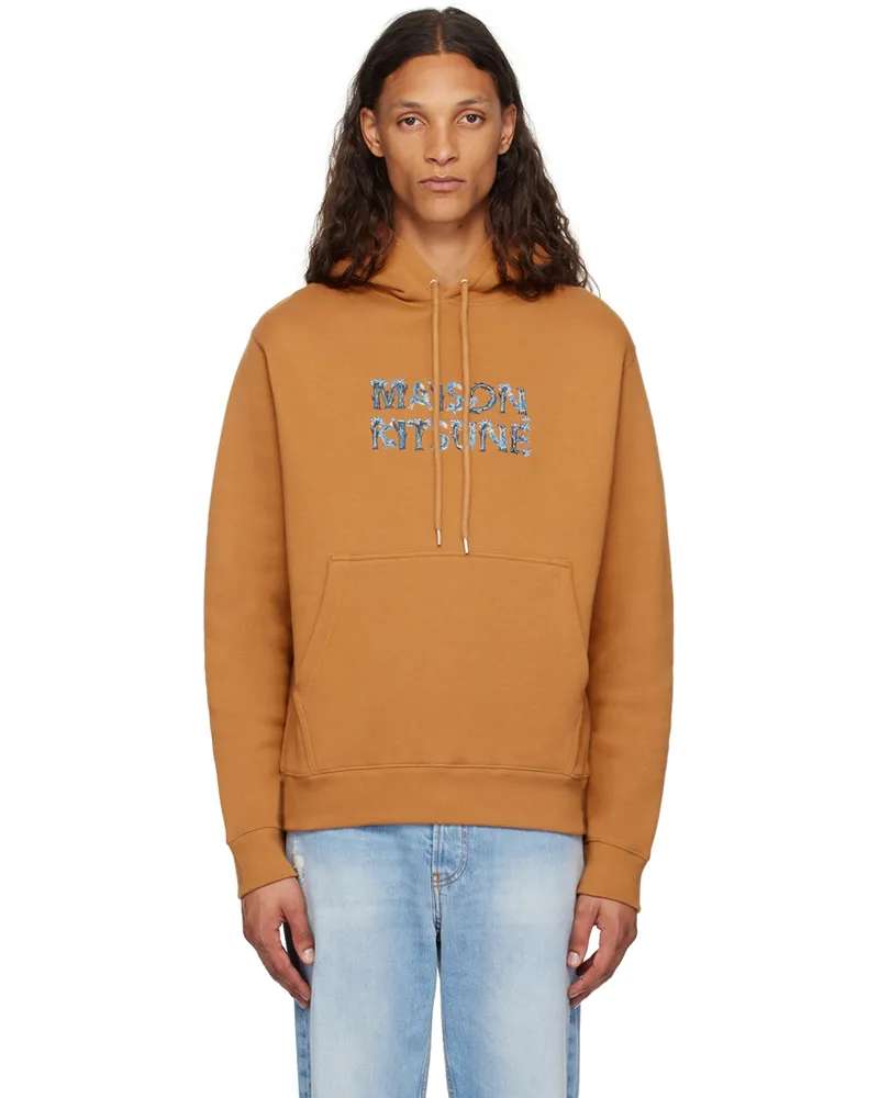 Kitsuné Orange Woodland Alphabet Comfort Hoodie P270