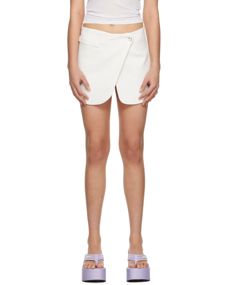 COPERNI White Tailored Miniskirt Optic