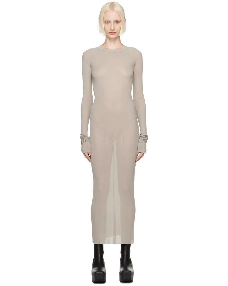 Rick Owens Off-White Porterville Semi-Sheer Maxi Dress 08