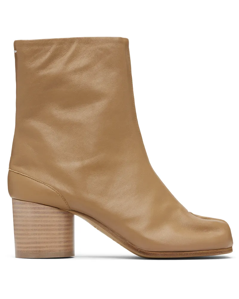 Maison Margiela Beige Tabi Ankle Boots T4091