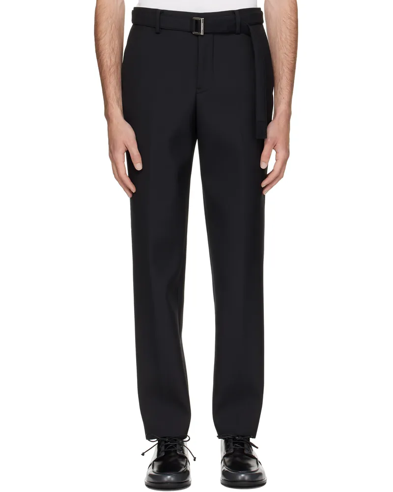 Sacai Black Suiting Trousers 001