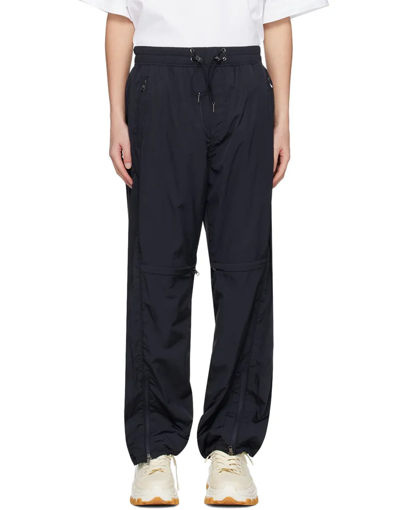 Wooyoungmi Navy Paneled Track Pants 931n