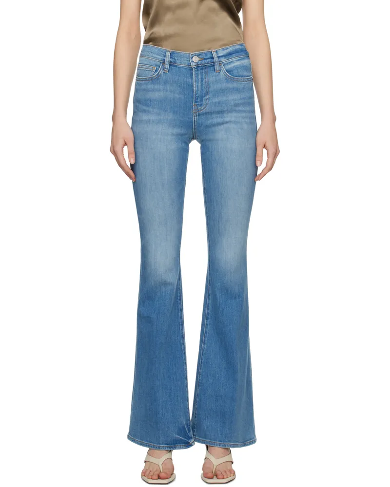 Frame Denim Blue 'Le High Flare' Jeans Wvy