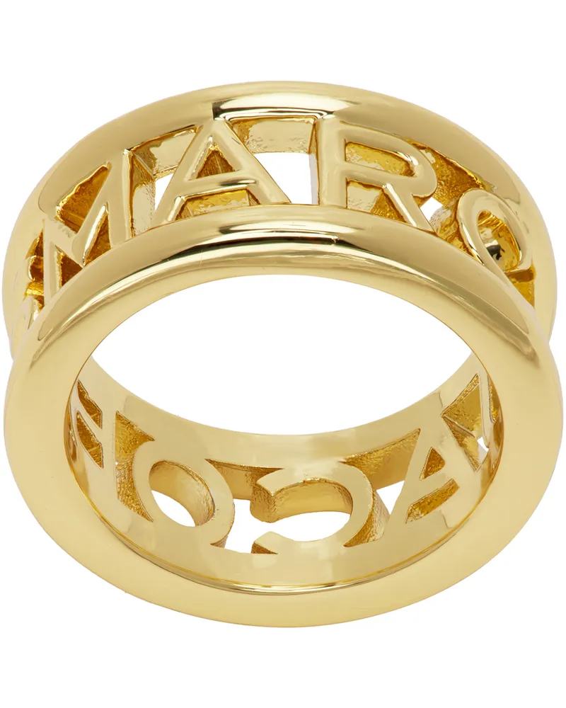 Marc Jacobs Gold 'The Monogram' Ring 710