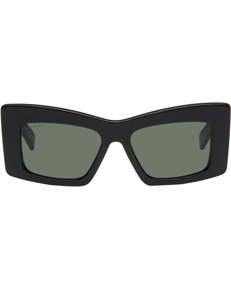 Gucci Black Square Frame Sunglasses 001