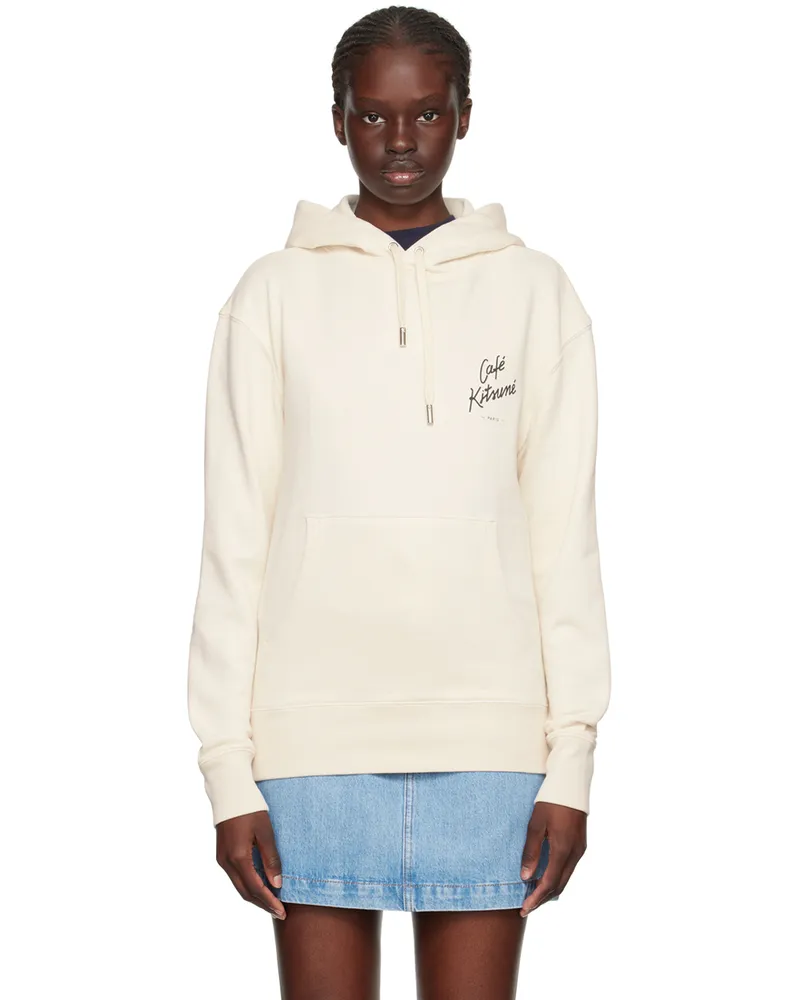 Kitsuné Off-White 'Café Kitsuné' Hoodie Latte