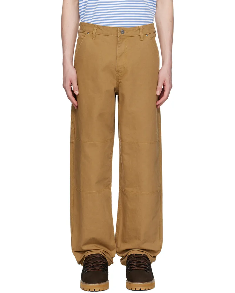 The North Face Tan Cedar Canvas Work Trousers Utility